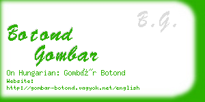 botond gombar business card